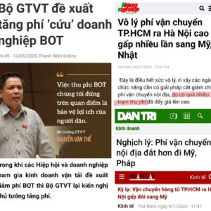 BOT dày đặc và phí mãi lộ khiến phí vận chuyển từ TpHCM ra Hà Nội ‘đắt gấp đôi đi Mỹ’